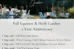 Herb Garden 2 Year Anniversary & Celebration of the Fall Equinox