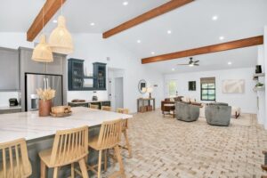 Living space in one of our Fredericksburg rentals