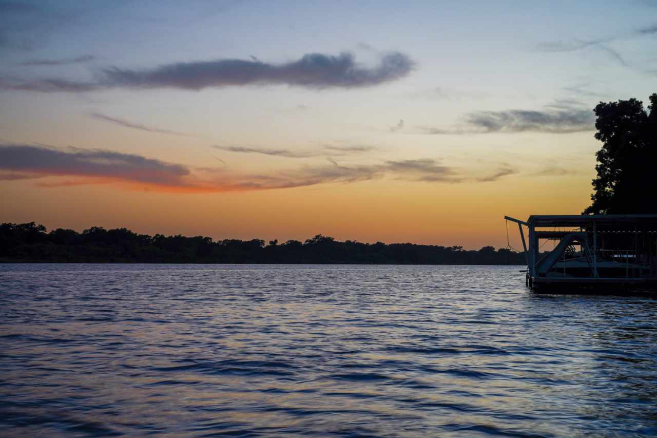a view of Lake Marbles Fall Texas
